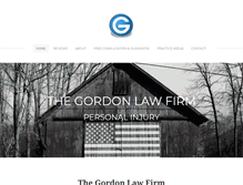 Tablet Screenshot of cgordonlaw.com